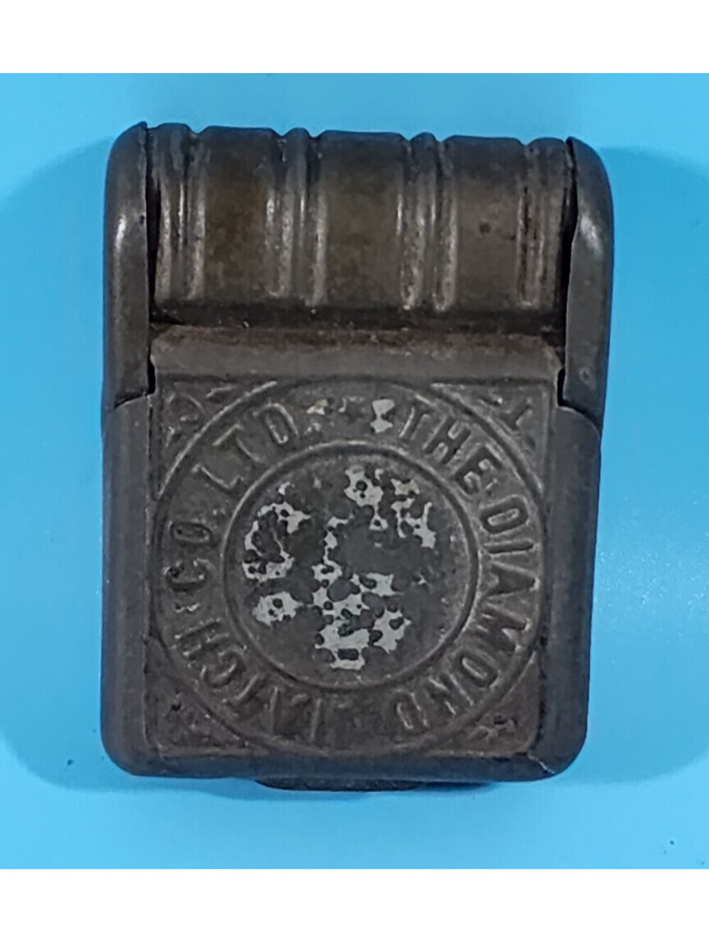 The Diamond Match Company Advertising Match Safe Holder Hinged Lid
